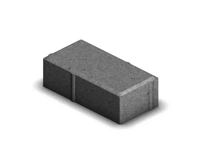 Тротуарная плитка BETONGARANT кирпич серый 200*100*60 купить в "Строй-Ресурсе"